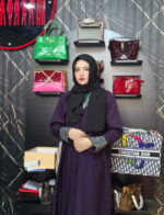 Abaya Purple Luxury - Image 2